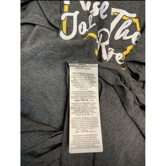 Majestic Pittsburgh Pirates Women T Shirt Gray Raise The Jolly Roger Size Medium - Picture 3 of 4